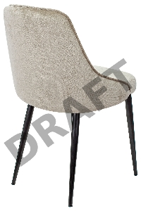 Стул для кухни Бюрократ KF-5 песочный Light 21 металл черный на ножках (KF-5/LT21)