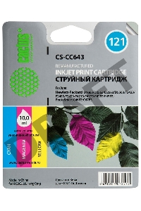 Картридж струйный Cactus CS-CC643 многоцветный для №121 HP DeskJet D1663/D2563/F2423F4275/F4283 (12m