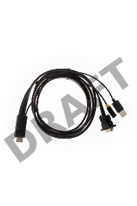 Кабель-переходник HDMI+audio+USB --> VGA_M/M 1,8м Telecom <TA675-1.8M>
