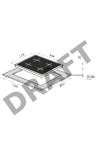 Варочная комбинированная панель MAUNFELD EEHE.64.4B
