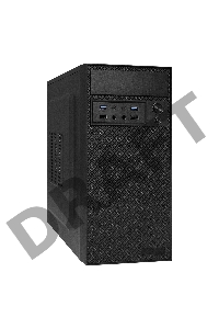Корпус Minitower ExeGate EX291272RUS BAA-109U2-AAA350 (mATX, AAA350 8см, 2*USB+2*USB3.0, аудио, черный)
