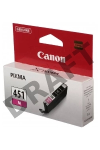 Картридж струйный CLI-451M (6525B001) для Canon PIXMA iP7240/MG6340/MG5440, Пурпурный (Magenta), 319стр.