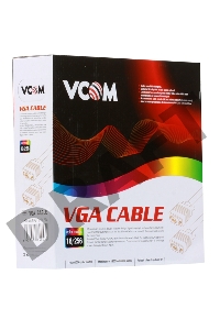 Кабель VCOM VVG6448-20M(C) Кабель монитор-SVGA card (15M-15M) 20м 2 фильтра    
