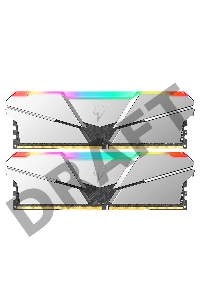 Модуль памяти DDR4 Netac Shadow RGB 16GB (2x8GB) 3200MHz CL16 1.35V / NTSRD4P32DP-16SC / Silver / with radiator