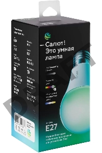 Умная лампа Sber A60 SBDV-00115 E27 9Вт 806lm Wi-Fi (упак.:1шт) (SBDV-00115)