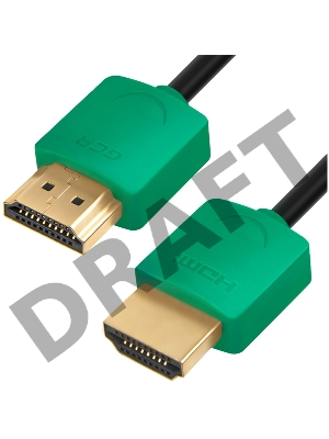Greenconnect Кабель SLIM 1.5m HDMI 2.0, зеленые коннекторы Slim, OD3.8mm, HDR 4:2:2, Ultra HD, 4K 60 fps 60Hz, 3D, AUDIO, 18.0 Гбит/с, 32/32 AWG, GCR-51581 Greenconnect Кабель SLIM 1.5m HDMI 2.0, зеленые коннекторы Slim, OD3.8mm, HDR 4:2:2, Ultra HD, 4K 6