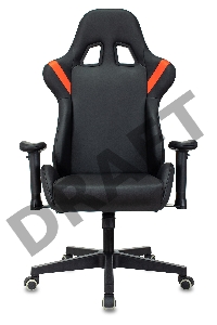 Кресло игровое Zombie Formula черный/красный эко.кожа крестов. пластик