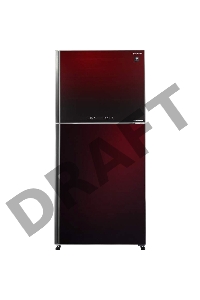 Холодильник Sharp 1670х700х720 см. Full No Frost,Hybrid Cooling. A+ Бордовый.