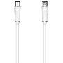 Кабель антенный Hama H-205061 Coax (f)/Coax Socket 1.5м. белый (уп.:1шт) (00205061)