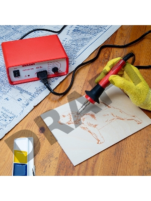 Универсальный выжигательный прибор REXANT с функцией термоконтроля 220V/40W 12-0142