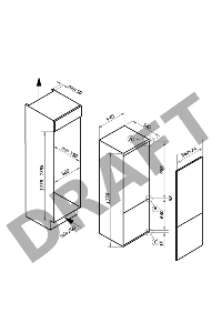 Холодильник встраиваемый MAUNFELD MBF177NFWH