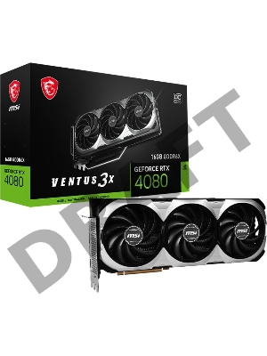 Видеокарта MSI PCI-E 4.0 RTX 4080 16GB VENTUS 3X OC