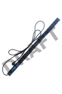 Вертикальный блок розеток, 20xC13, 250V, 16A, шнур 3 метра, вилка Schuko