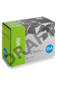 Тонер Картридж Cactus CS-CE255AS черный для HP LaserJet P3011/P3015 (6000стр.)