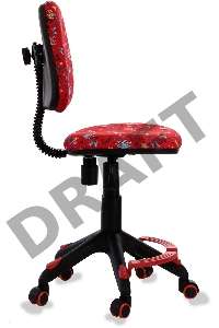 Кресло детское Бюрократ KD-4-F/ANCHOR-RD красный якоря колеса красный