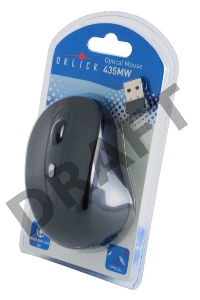 Мышь Oklick 435MW черный оптическая (1600dpi) беспроводная USB (3but)