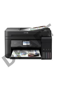 МФУ Epson L6190 (C11CG19404), 4-цветный струйный СНПЧ принтер/сканер/копир/факс A4, 33 (20 цв) стр/мин, 4800x1200 dpi, ADF30, дуплекс, подача: 250 лист., вывод: 30 лист., USB, Wi-Fi, Wi-Fi Direct, Epson Connect, печать фотографий, печать без полей, сенсор