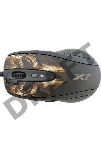 Мышь A4Tech XL-750BH (черный+корич.) USB,  6кн, 1кл-кн, 3600DPI