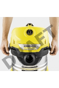 Строительный пылесос Karcher WD 4 S V-20/5/22 1000Вт (уборка: сухая/сбор воды) желтый