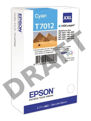 Картридж струйный Epson T70124010 голубой для WP4000/4500 Картридж струйный Epson T70124010 голубой для WP4000/4500