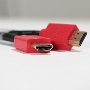 Кабель GCR 2.0m HDMI версия 1.4, черный, красные коннекторы, OD7.3mm, 30/30 AWG, позолоченные контакты, Ethernet 10.2 Гбит/с, 3D, 4K GCR-HM450-2.0m, экран