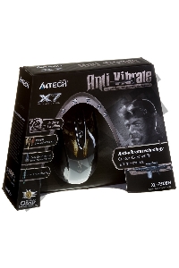 Мышь A4Tech XL-750BH (черный+корич.) USB,  6кн, 1кл-кн, 3600DPI