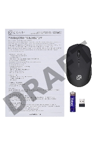 Мышь Oklick 565MW matt black optical (1000dpi) cordless USB (3but) [1103658]