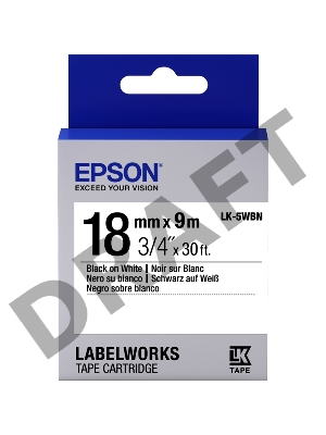 Термотрансферная лента Epson Tape LK-5WBN