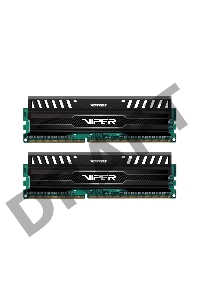 Модуль памяти Patriot DIMM DDR3 VIPER3 16Gb KIT (8GbX2) 1600MHz CL9 [PV316G160C9K] Black