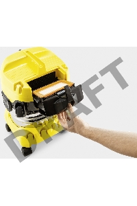 Строительный пылесос Karcher WD 4 S V-20/5/22 1000Вт (уборка: сухая/сбор воды) желтый