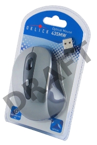 Мышь Oklick 435MW серый/черный оптическая (1600dpi) беспроводная USB (3but)