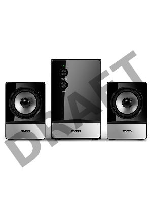 Колонки SVEN MS-90 Black (2x2.5W+ сабвуфер 5W, дерево)