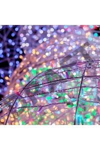 Гирлянда Нить 10м, 100 LED, цвет: RGB. свечение с динамикой  (при использовании контроллера), 230 В