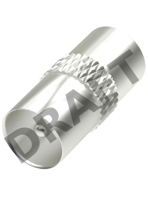 Адаптер антенный Hama H-205219 Coax (m)/Coax (m) черный (00205219)