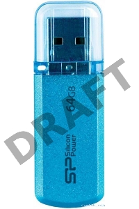 Флеш Диск Silicon Power 64Gb Helios 101 SP064GBUF2101V1B USB2.0 синий