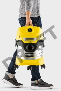 Строительный пылесос Karcher WD 4 S V-20/5/22 1000Вт (уборка: сухая/сбор воды) желтый