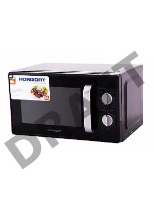 Микроволновая печь HORIZONT 20MW700-1478AAB черный 20 л, мощность микроволн 700 Вт, номинальная мощность в режиме 