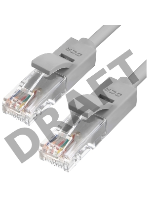 Патч-корд Greenconnect прямой, малодымный LSZH 1.8m UTP кат.5e, серый, 24 AWG, литой, ethernet high speed 1 Гбит/с, RJ45, T568B, GCR-50935 Greenconnect Патч-корд прямой, малодымный LSZH 1.8m UTP кат.5e, серый, 24 AWG, литой, ethernet high speed 1 Гбит/с, 