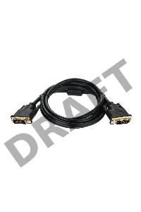 Кабель DVI-D--DVI-D Dual link 25M/25M, экран, феррит.кольца, 1.8м Telecom <TCG441D-1.8M>