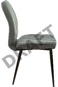 Стул для кухни Бюрократ KF-3_2 комплект 2шт серый Alfa 44 металл черный на ножках (KF-3/ALFA44_2)