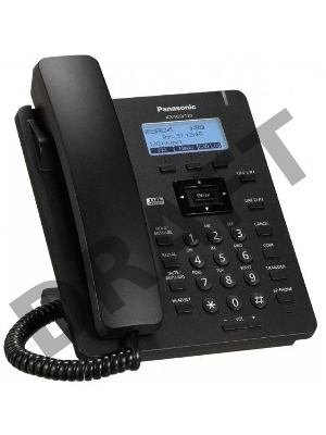 Интернет-телефония Panasonic KX-HDV130RUB – проводной SIP-телефон черный