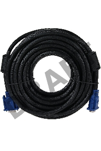 Кабель VCOM VVG6448-15M(C) Кабель монитор-SVGA card (15M-15M) 15м 2 фильтра     