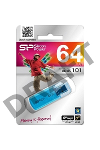 Флеш Диск Silicon Power 64Gb Helios 101 SP064GBUF2101V1B USB2.0 синий