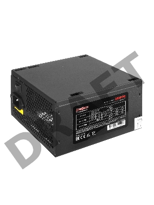Блок питания 350W ExeGate 350PPE, ATX, SC, black, APFC, 12cm, 24p+4p, PCI-E, 5*SATA, 3*IDE, FDD + кабель 220V с защитой от выдергивания