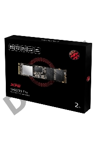 Накопитель SSD ADATA M.2 2.0Tb SX8200 Pro <ASX8200PNP-2TT-C> (PCI-E 3.0 x4, up to 3350/2800Mbs, 390000 IOPs, 3D TLC, NVMe, 22x80mm)