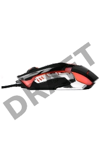 Мышь игровая Gembird MG-530, USB, 5кнопок+колесо-кнопка+кнопка огонь, 3200DPI, подсветка, 1000 Гц, программное обеспечение для создания макросов