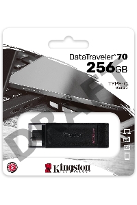 Флеш Диск Kingston 256Gb DataTraveler 70 DT70/256GB USB3.2 черный