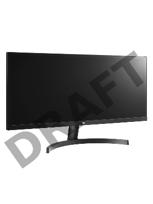 Монитор LG LCD 34'' [21:9] 2560х1080(UW-UXGA) IPS, nonGLARE, 300cd/m2, H178°/V178°, 1000:1, 16.7M, 5ms, 2xHDMI, DP, USB-Hub, Height adj, Tilt, Audio out, 2Y, Black