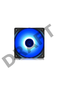 Вентилятор DEEPCOOL RF120B 120x120x25мм (96шт./кор, LED Blue подсветка, 1300об/мин) Retail