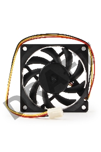 Вентилятор Gembird, 70x70x15, втулка, 3 pin, провод 25 см